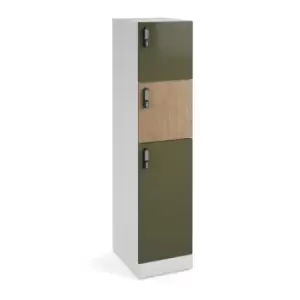 Image of Flux 1700mm high lockers with three doors (larger lower door) - RFID lock