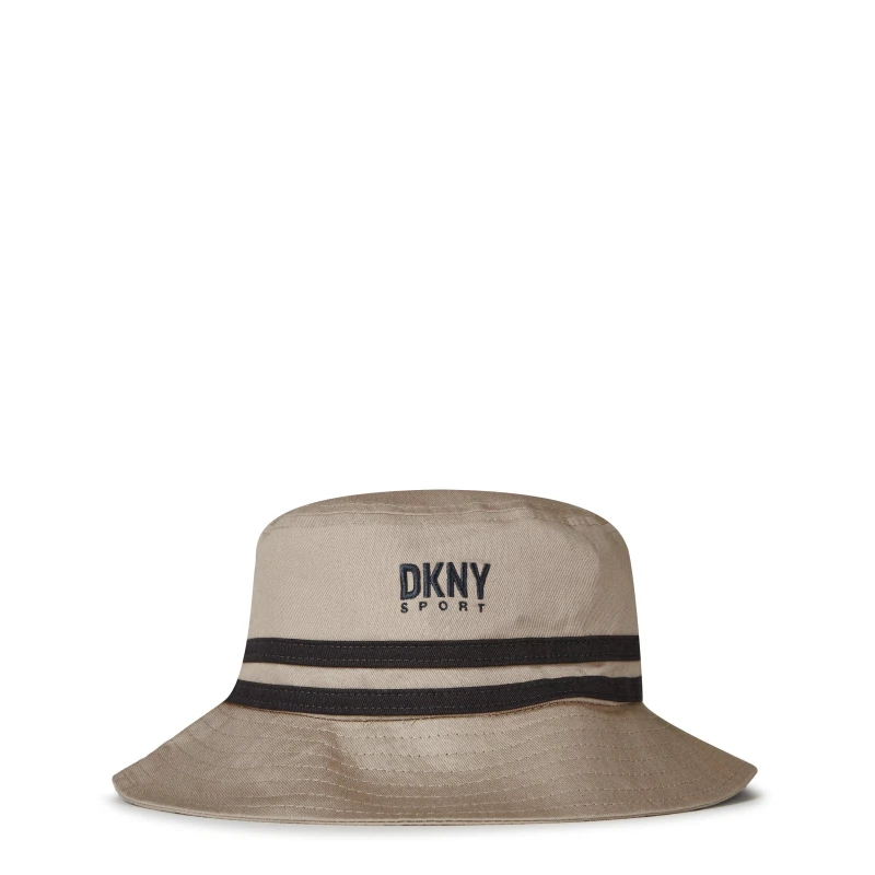 Image of DKNY Logo Bucket Hat - Beige Beige Mens