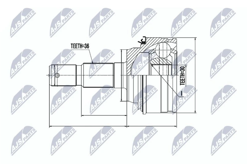 Image of NTY CV joint kit NTY NPZ-TY-011