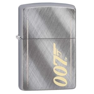 Image of Zippo James Bond 007 Gun Logo Chrome Regular Windproof Lighter
