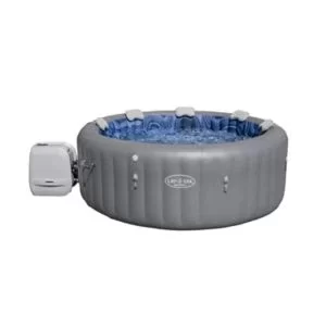 Image of Lay-Z-Spa Santorini 5 Person Inflatable Hot Tub Gray