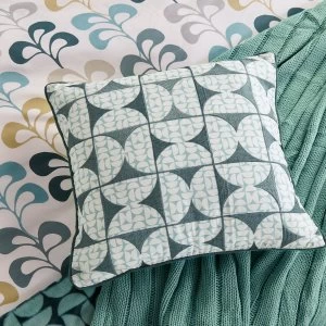 image of Helena Springfield Liv Tolka Teal Cushion Teal (Blue)