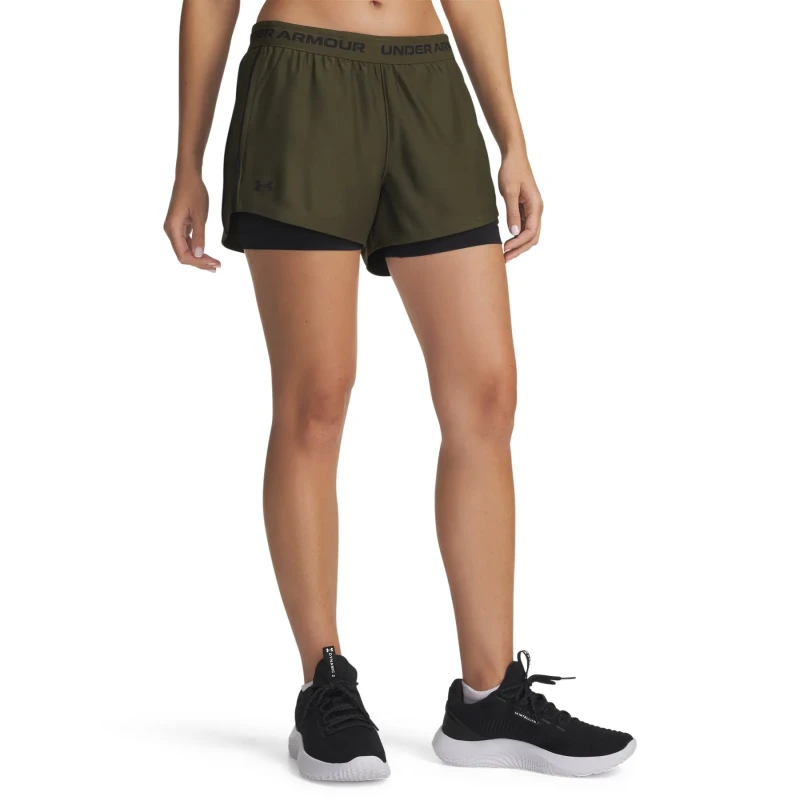 Image of Womens 2-in-1 shorts Under Armour Tech Play Up Vert Female L