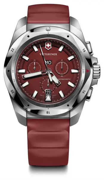 Image of Victorinox 241986 I.N.O.X. Chrono (43mm) Red Dial / Red Watch