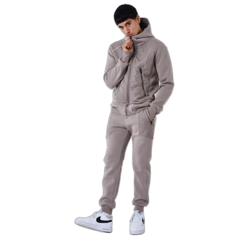 Image of Project X Paris Quilted panel joggers Project X Paris Gris Male S