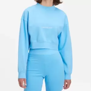 Image of Calvin Klein Jeans Womens Institutional Mock Neck Sweater - Blue Crush - XS