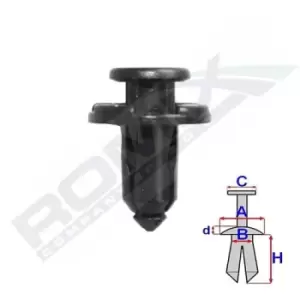 Image of ROMIX Clip C70195 SUBARU,FORESTER (SG),IMPREZA Stufenheck (GD),Legacy IV Kombi (BP),IMPREZA Schragheck (GR, GH, G3),IMPREZA Station Wagon (GG)