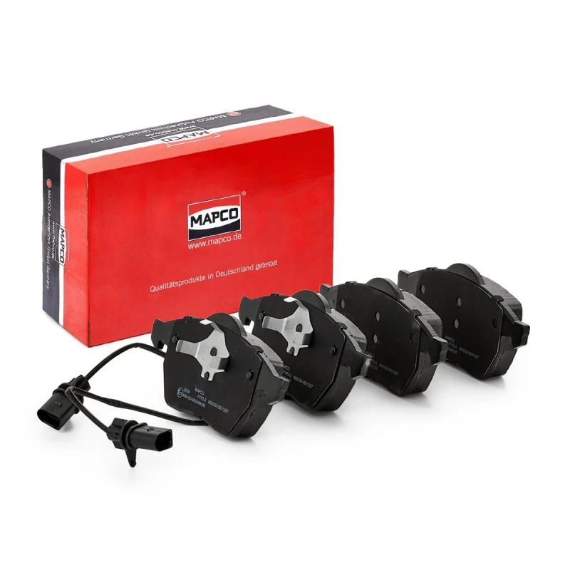 Image of MAPCO 6534 Brake pad set Front Axle, incl. wear warning contact, with anti-squeak plate Brake Pad Set,disc brake (402)