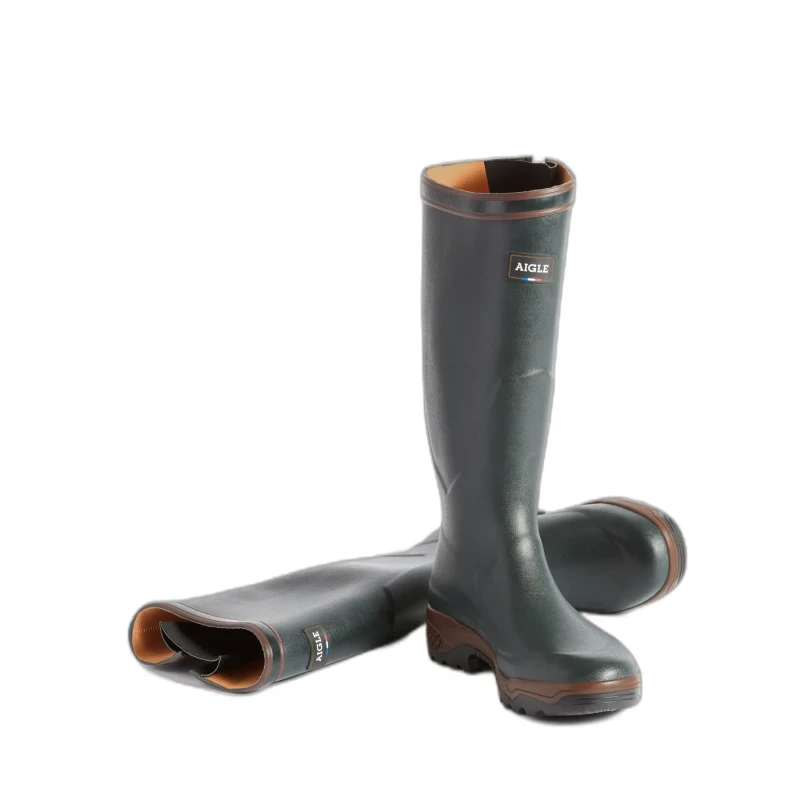 Image of Aigle Parcours 2 Var Wellington in Dark Green Size: 5 Dark Green Unisex 5