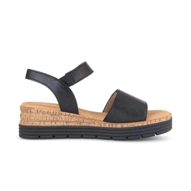 Image of Gabor Womens wedge sandals Gabor Comfort Noir Female 37