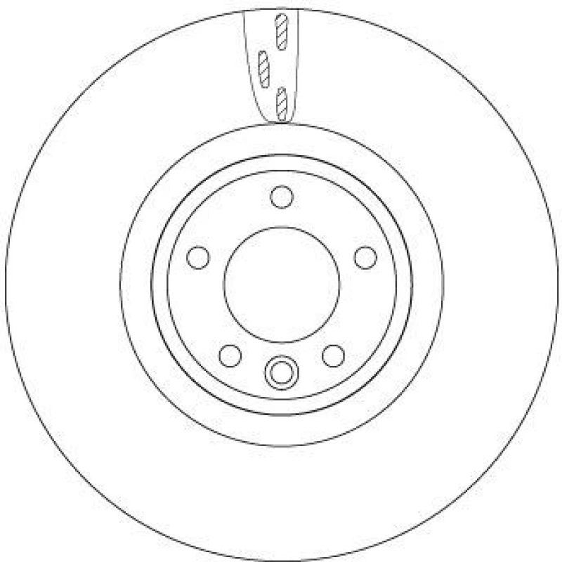 Image of Brake disc TRW DF6957S