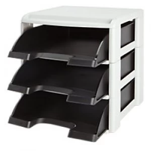 Image of Leitz Letter Tray 53270095 Polystyrene Black 31.5 x 35.5 x 28.5 cm