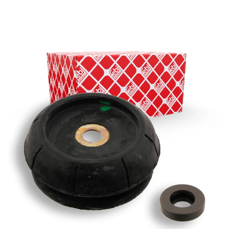Image of FEBI BILSTEIN 12674 Top strut mount Front Axle, with ball bearing Elastomer Suspension Strut Support Bearing (1180)