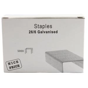 image of 266mm Metal Staples Pack of 5000 WX27001