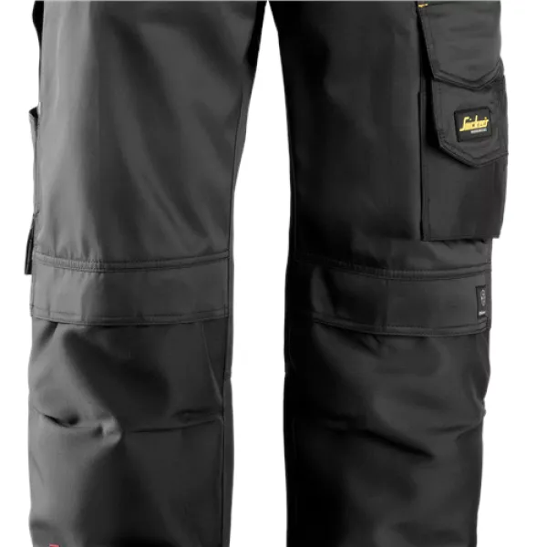 image of Snickers Craftsmen Trousers, DuraTwill - Black - Waist 31" Inside leg 35"