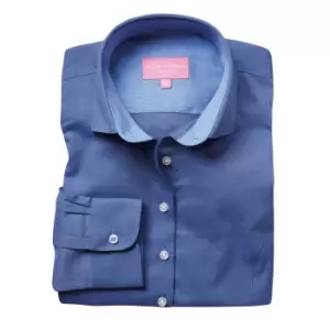 Image of Brook Taverner Womens/Ladies Aspen Long Sleeve Oxford Shirt (10 UK) (Blue)
