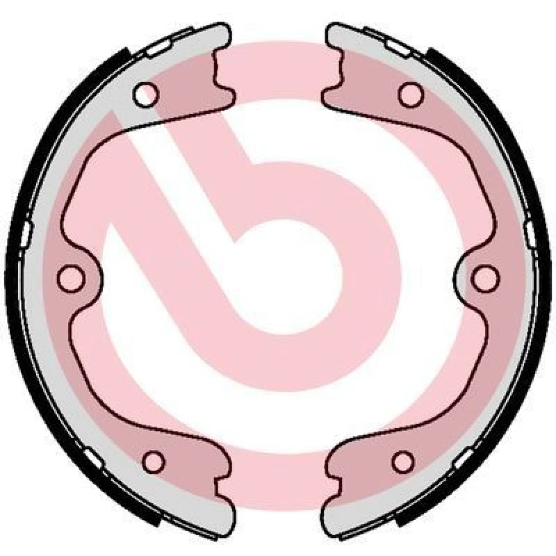 Image of BREMBO Handbrake shoes BREMBO S 56 552