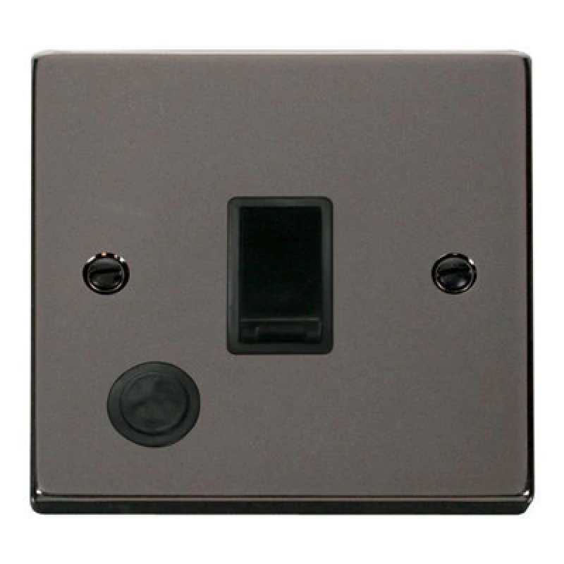 Image of SE Home Black Nickel 1 Gang 20A DP Switch With Flex Black