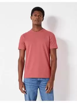 Image of Crew Clothing Crew Classic T-Shirt - Dark Pink Size 2XL, Men