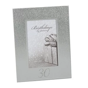 image of 4" x 6" - Birthdays by Juliana Glitter Mirror Frame - 30th