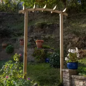 Image of Forest Hanbury Dome Top Wooden Garden Pergola Arch 4a 5 x 1a 8
