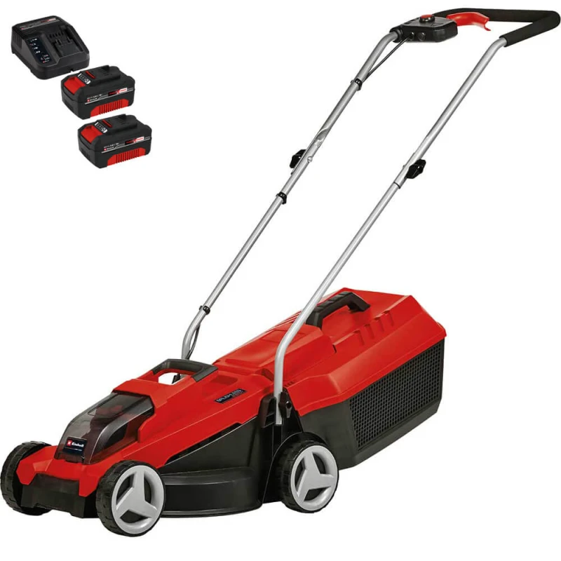 Image of Einhell GE-CM 18/32 Li 18v Cordless Brushless Rotary Lawnmower 320mm GE-CM 18/32 Li Batteries: 2 x 4ah Li-ion