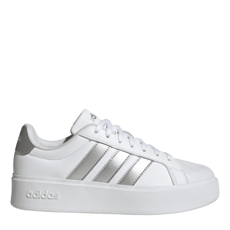 Image of adidas Streetalk Bold Womens Trainers White/Silver female 7 (40.7)