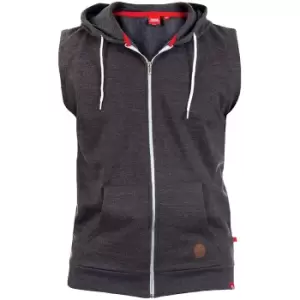 Image of Duke Mens Blake Kingsize Sleeveless Hoody (8XL) (Charcoal Melange)