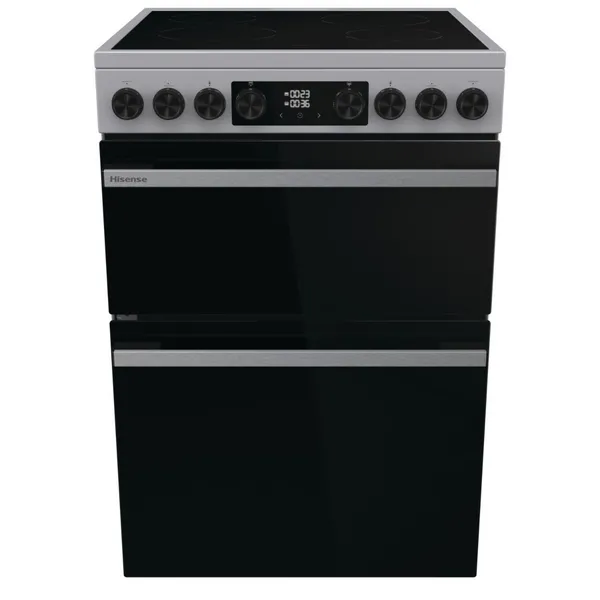 Image of Hisense 60cm Electric Ceramic Cooker - Stainless Steel 744350 Stainess Steel