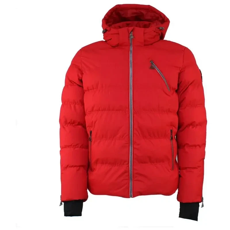 Image of Peak Mountain Peak Mountain's Cares Hooded Puffer Rouge Male M CARES/YL/R-ROUGE