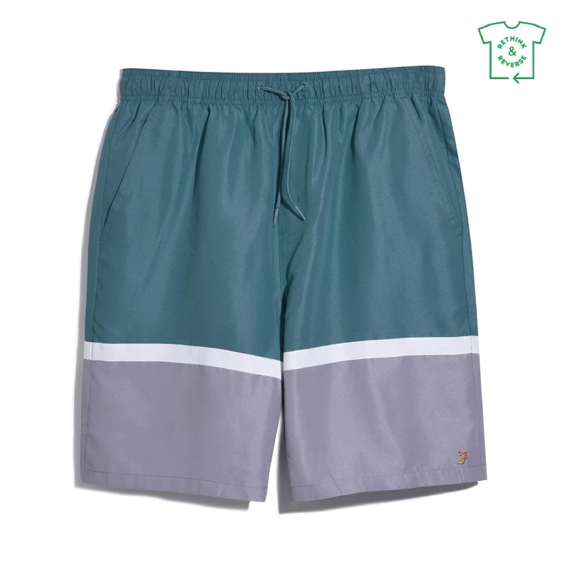 Image of Farah Mens Murphy Swim Shorts Ocean male X Small