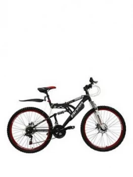 Image of Dominator Dual Suspension Mens Mountain Bike 18" Frame, Black, Men