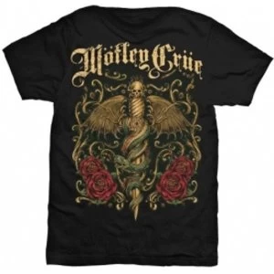 Image of Motley Crue Exquisite Dagger Mens Black T Shirt: Large