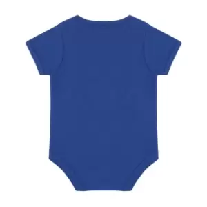 Image of Larkwood Baby Boys/Girls Essential Short Sleeve Bodysuit (3-6 Months) (Royal Blue)