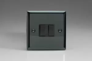 Image of Varilight 2 Gang 10A 1 or 2 Way Rocker Switch - XI2B