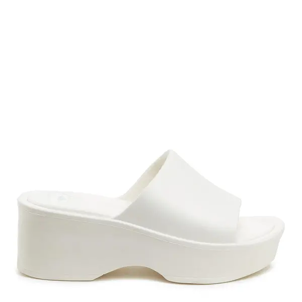 Rocket Dog Petal Off White Platform Slide Sandals