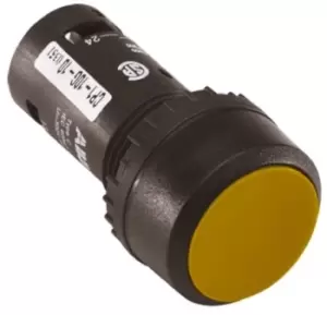 image of Abb 1Sfa619100R1013 Compact P/btn Yellowmom Flush Blk Bezel