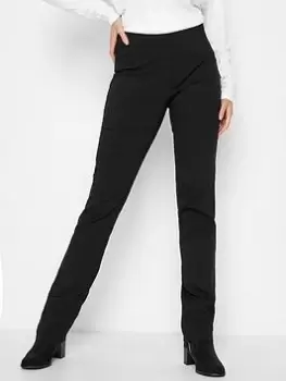 Image of Long Tall Sally Bi-stretch Straight Leg Trouser 34" - Black, Size 12, Length 38, Women