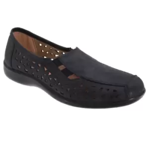 Image of Boulevard Womens/Ladies Side Gusset Summer Casual Shoes (5 UK) (Navy Blue)