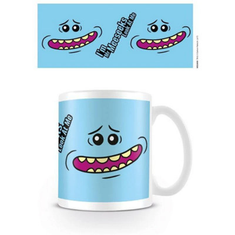 Image of Rick & Morty Face Mr Meeseeks Mug Blue unisex