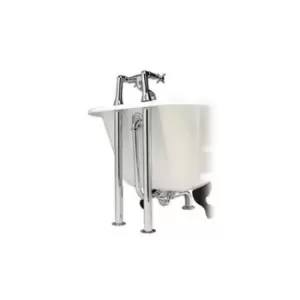 Image of Chrome Roll Top Freestanding Bath Waste Pack