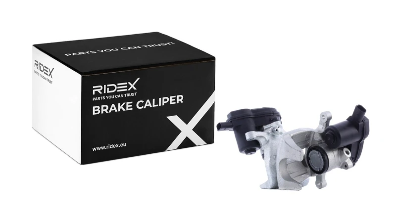 Image of RIDEX 78B1818 Brake caliper Rear Axle, for vehicles with electric parking brake Cast Iron Brake Caliper (78)