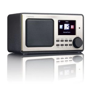 image of Lenco FM WiFi Digital Radio with USB Playback - Black/Silver