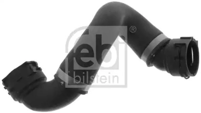 Image of FEBI BILSTEIN 100617 Radiator Hose EPDM (ethylene propylene diene Monomer (M-class) rubber), Lower Right, with quick couplers EPDM (ethylene propylene