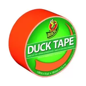 image of Ducktape Coloured Tape 48mmx13.7m Neon Orange Pack of 6 1265019