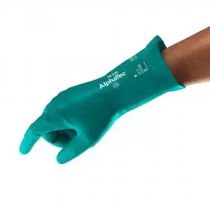 Image of Ansell Alphatec 58-330 Glove Green Size 09 Large