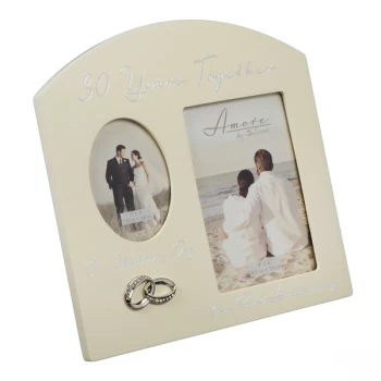 Image of AMORE BY JULIANA Double Anniversary Frame - 30 Years