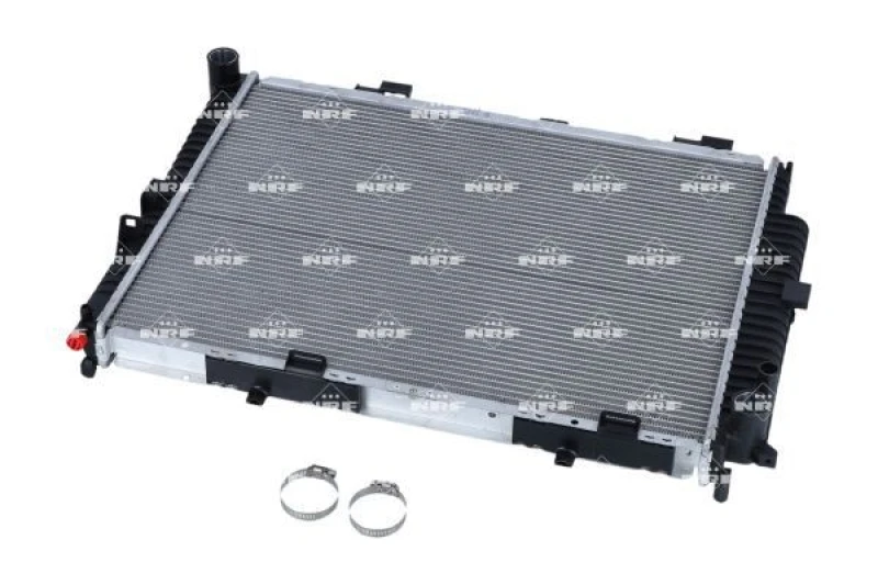Image of NRF 56140 Engine radiator EASY FIT Brazed cooling fins, Aluminium, with mounting parts Aluminium Radiator,engine cooling (470)