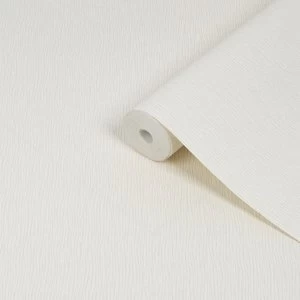 Image of Graham & Brown Boutique Ivory Wave Shimmer effect Textured Wallpaper