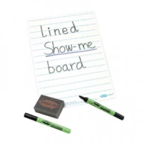 image of Show-me A4 Lined Whiteboards CLIB